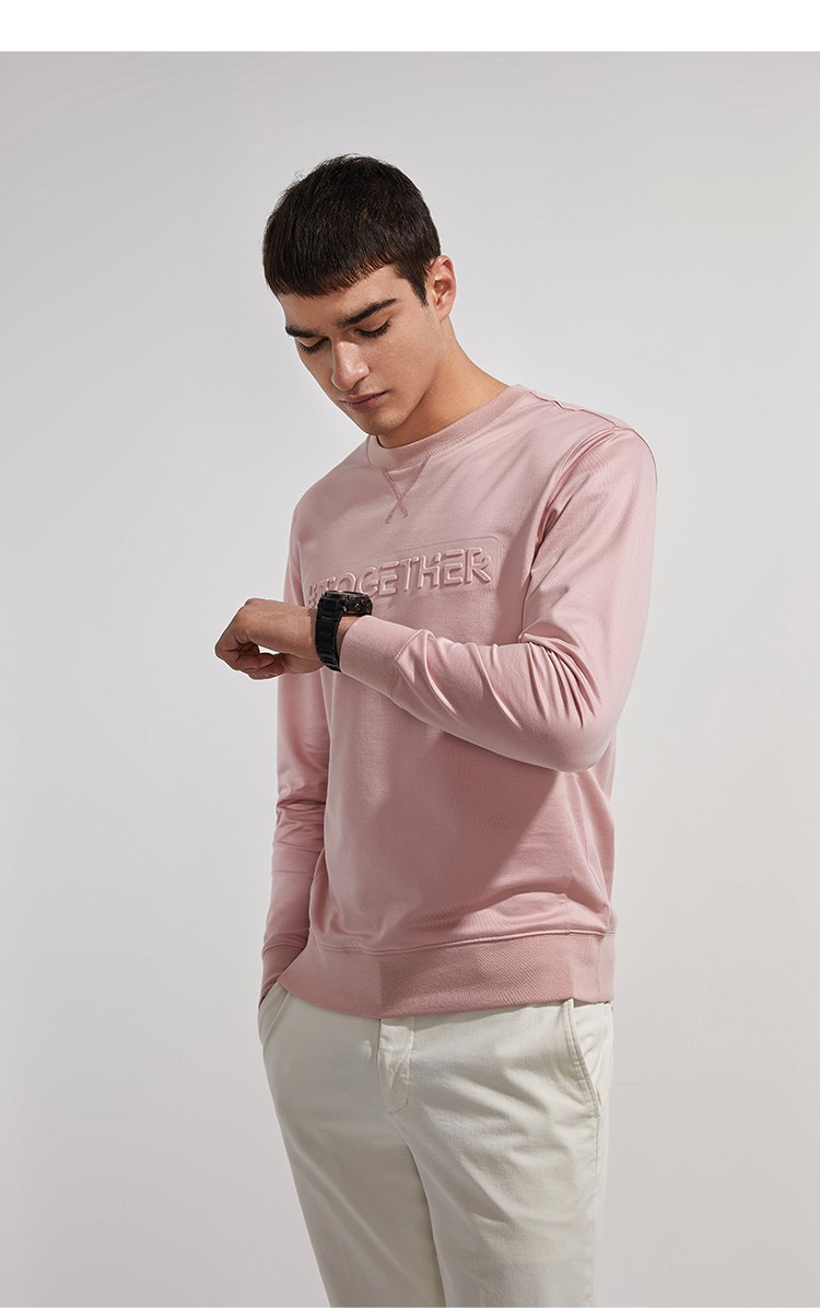 商场同款danielhechter丹尼爱特男装21春秋时尚圆领休闲卫衣长袖上衣