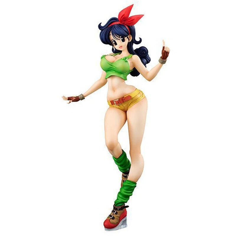 七龙珠美女系列人造人布尔玛兰琪比迪丽盒装公仔摆件模型 拿枪兰琪