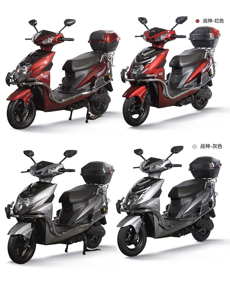 2022海戈60v尚领电动车72v成人电瓶车战神男女踏板车长跑王电动摩托车