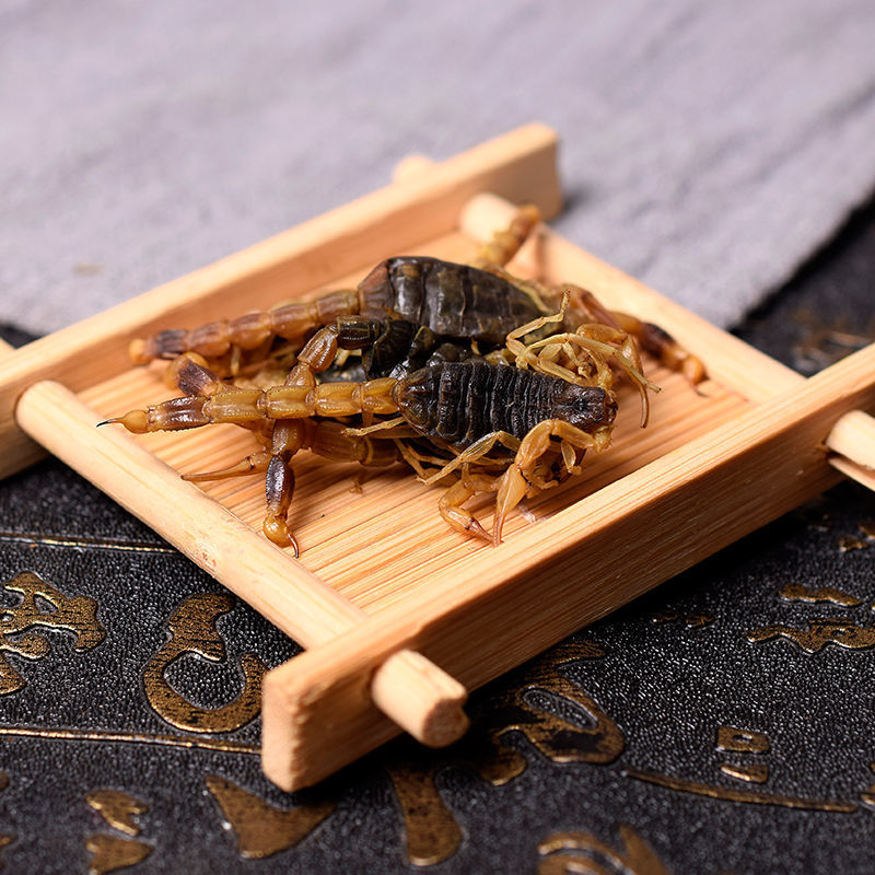 渝逹中药 清水蝎子 药用无盐泡酒 干度佳 八九成干100克划算