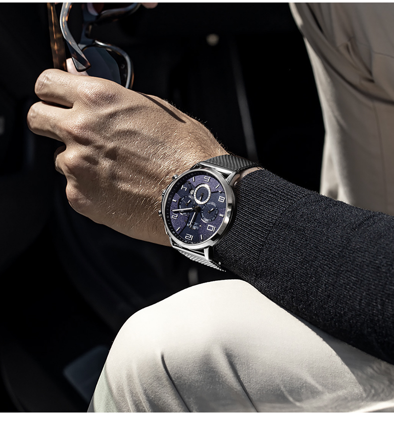 明星同款罗臣lorsson男士手表机械表德国原装进口匠心系列日历月份