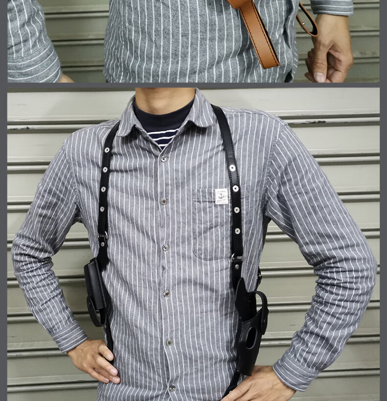 mdugm92腋下枪套1911背带特工便衣隐形内置影视舞台道具007m92肩挎男