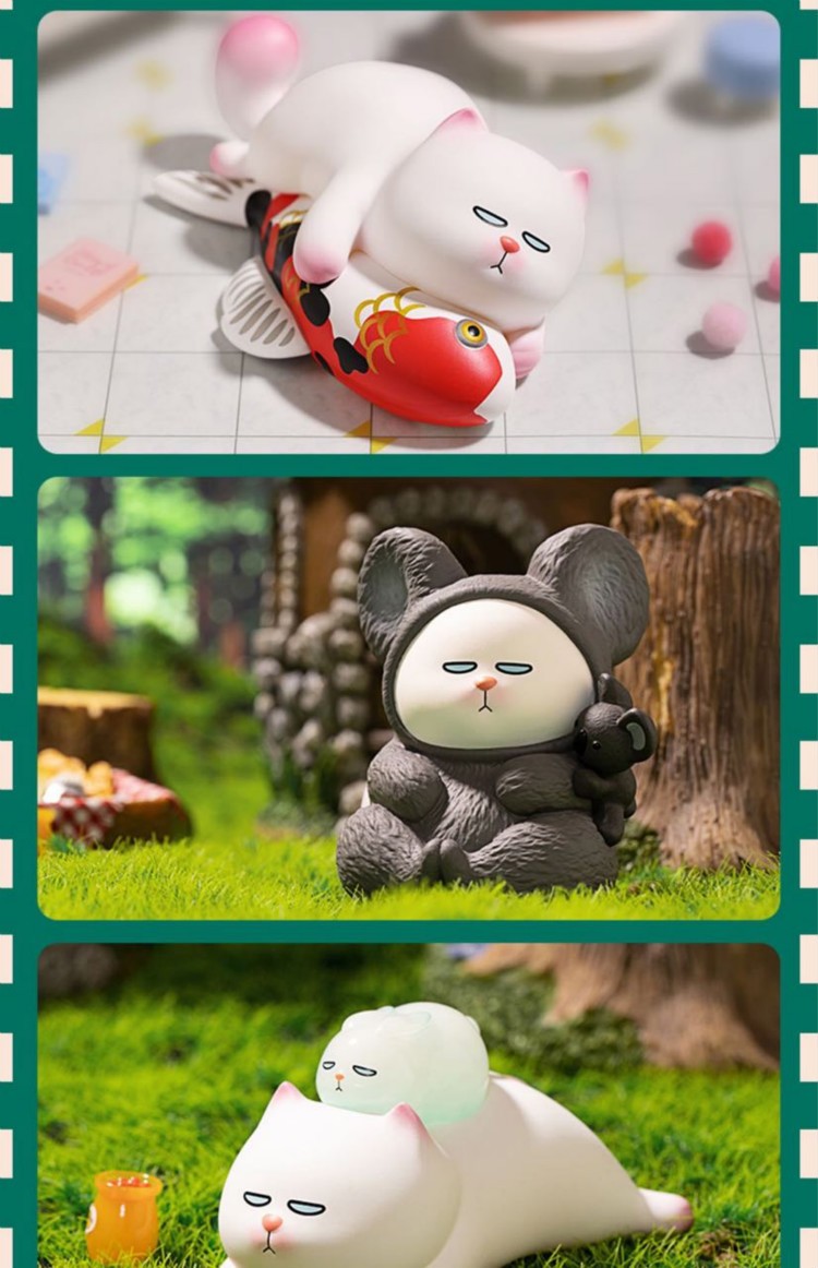 vivicat懒朋友系列盲盒公仔确认款 龙鱼朋友 盲盒无法退换-高约4-7cm