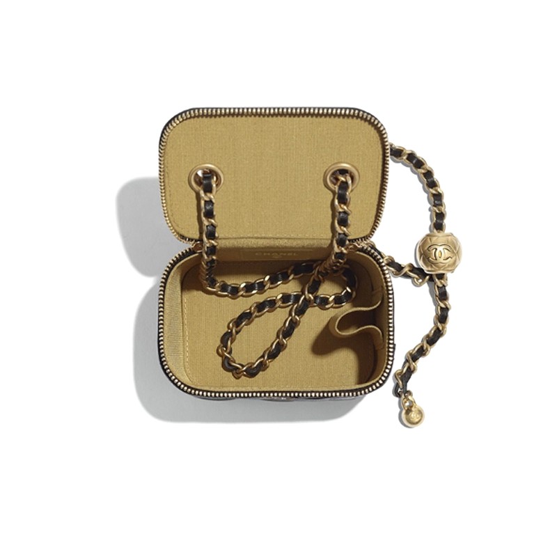 香奈儿chanel方盒子小金球链条单肩斜款包85117cm预售新年礼物情人节