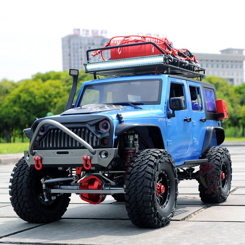 适用于全金属攀爬遥控车scx10牧马仿真攀爬车rc遥控攀岩车313轴距行李