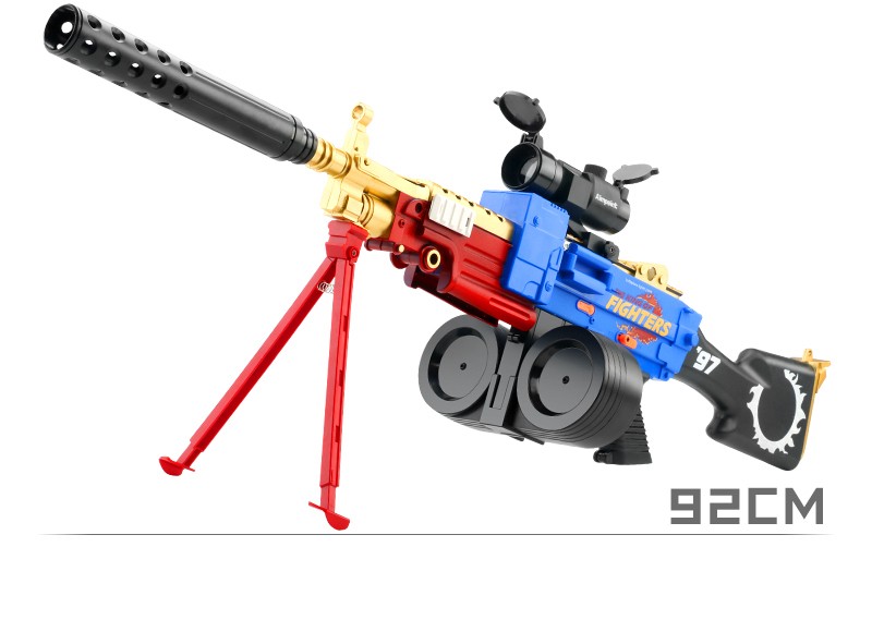 加特林软弹玩具枪m249电动连发大菠萝男孩子玩具抢儿童吃鸡装备重机枪