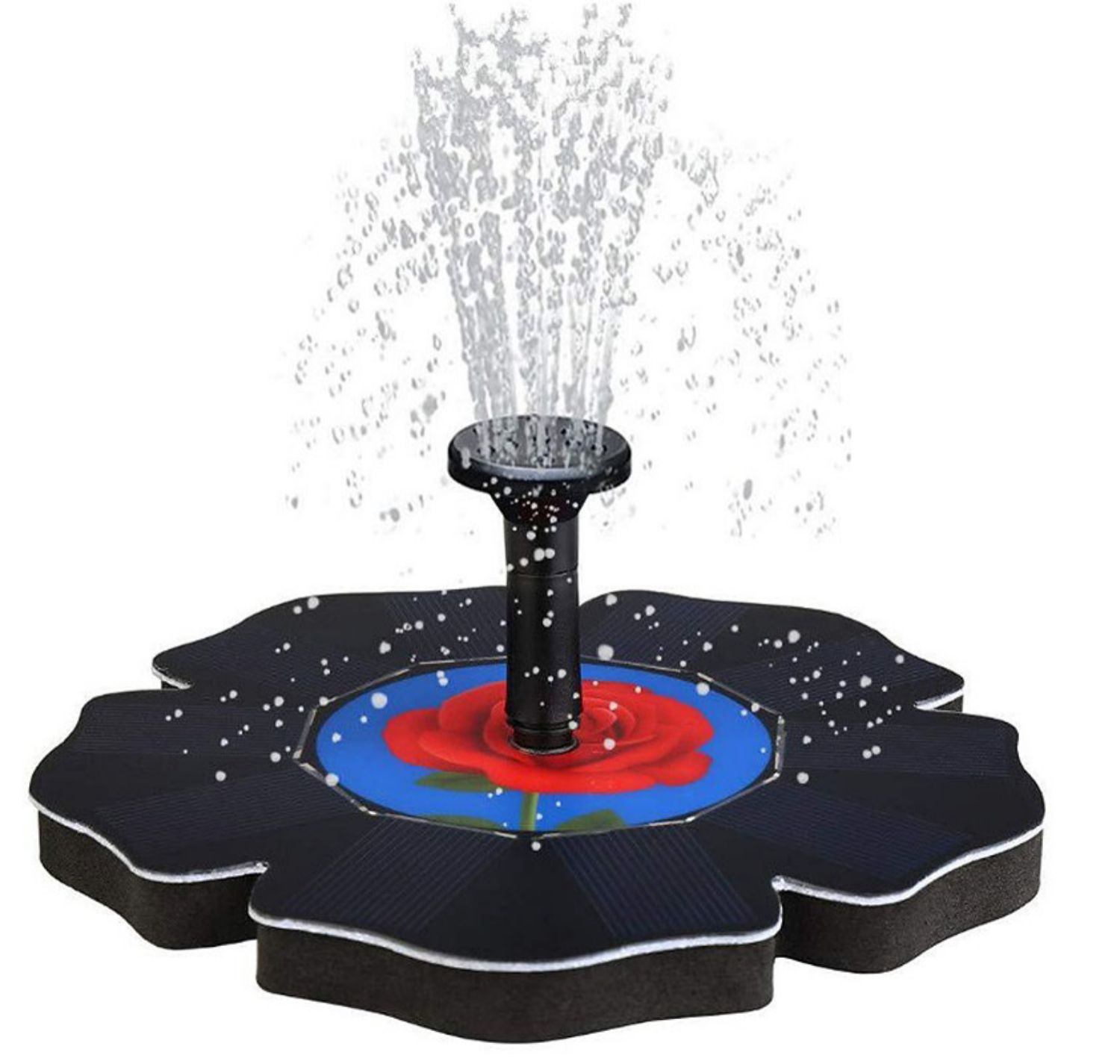 假山流水小流无刷太阳能喷水器洒水器室外喷泉喷水太阳能水泵鱼池喷泉