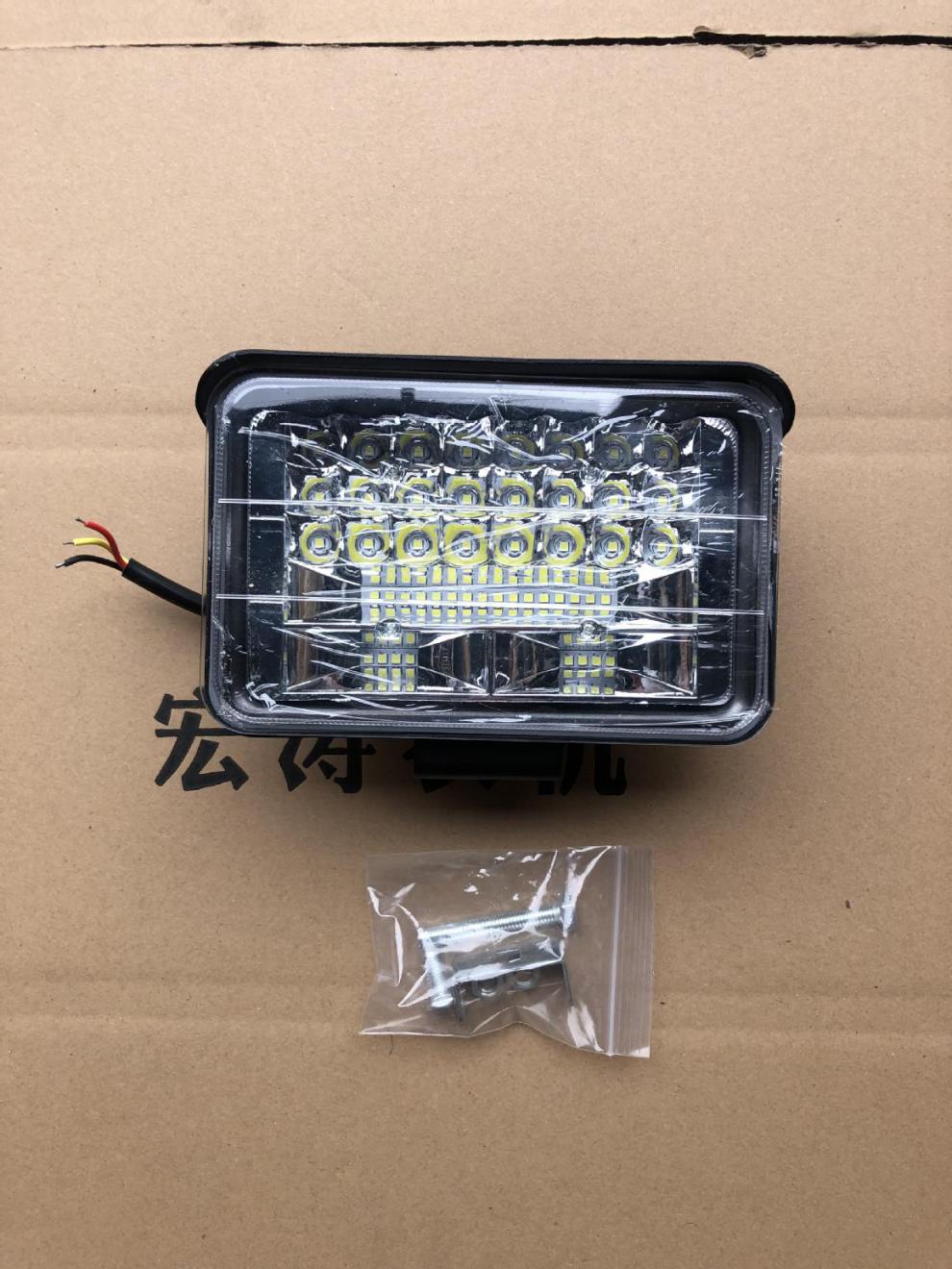 工程车吊车货车收割机农用拖拉机led大灯大功率亮大视野12v-80v 十寸