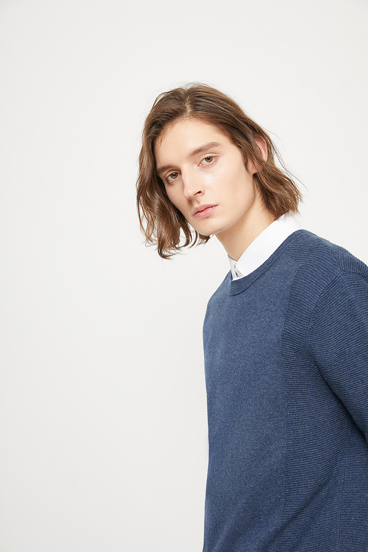 jackjones杰克琼斯新款男士春季多色圆领毛衣潮针织衫2