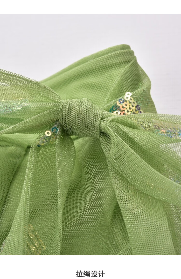 时尚纱裙百丝bcvoga夏季新品包臀不规则休闲网纱半身裙女 绿色 s/34