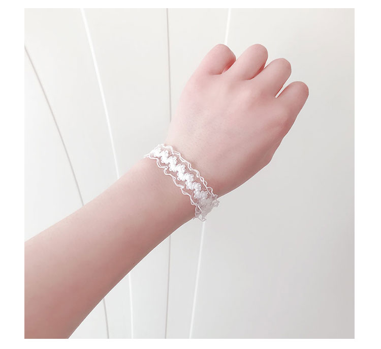 内衣肩带手链肩带手环手链男朋友手绳文胸带子小皮套情侣 麻花藏青白