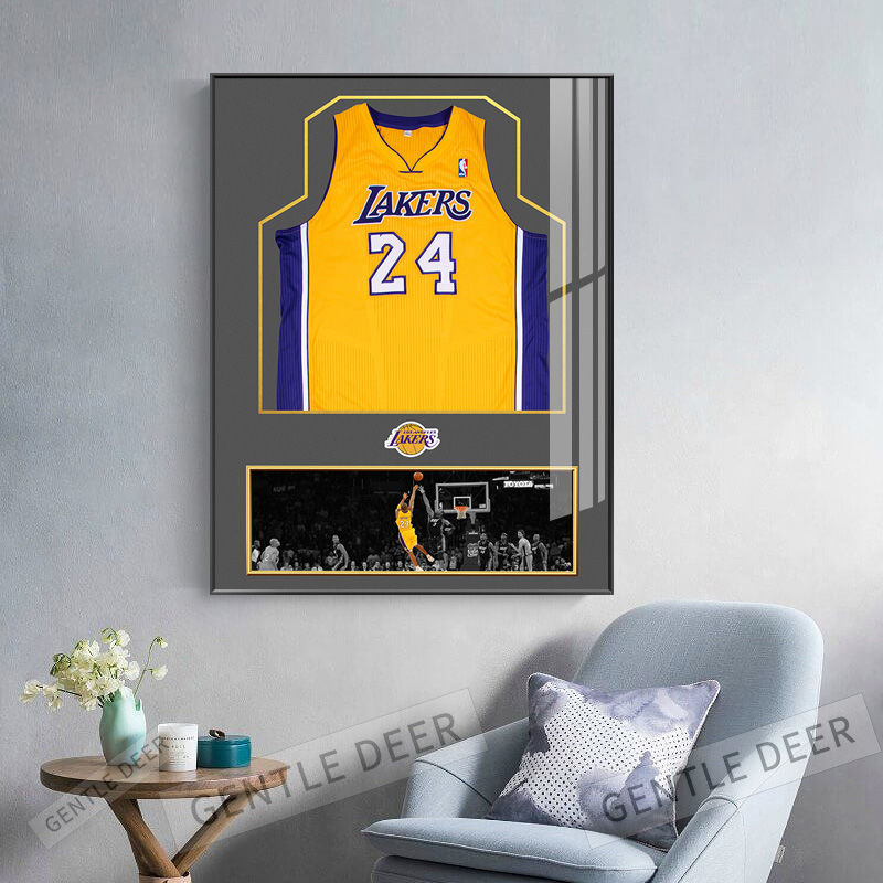 卡蔓派致敬装饰画男生房间壁画床头挂画球体育明星球衣kobe挂画球服01