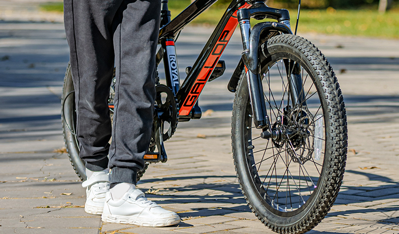 优贝儿童自行车20寸飞驰镁合金脚踏车中大童男孩女孩碟刹紫色20寸