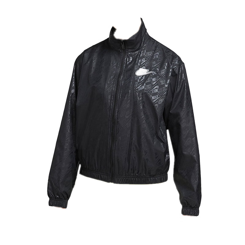 耐克(nike) 女装秋季新款nsw 运动串标小勾休闲舒适时尚短款透气夹克