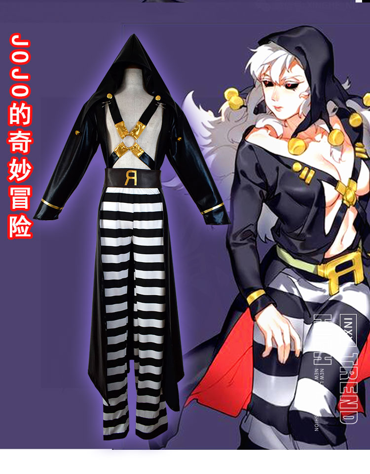 jojo的奇妙冒险黄金之风cos 里苏特涅罗cos服全套动漫cosplay服装 男
