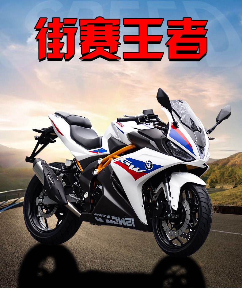 全新h6国四电喷摩托车跑车200单缸风冷趴赛街车机车整车可上牌定金