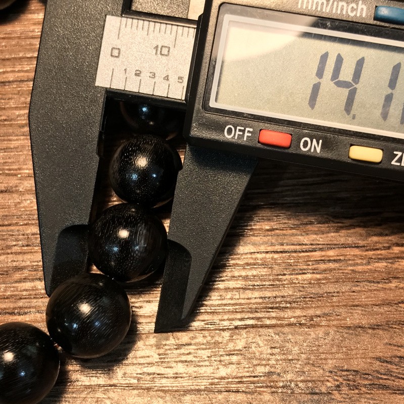 森洲文玩收藏黑金驴蹄子手串吊坠xj满鱼子纹摸金符挂件1614颗