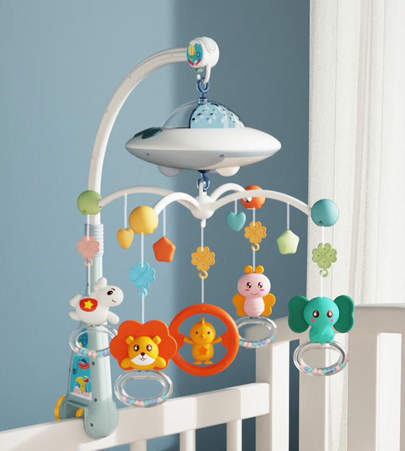 婴儿床挂件宝宝床头摇铃01岁婴儿床铃儿悬挂旋转挂件sn1088基础版星空