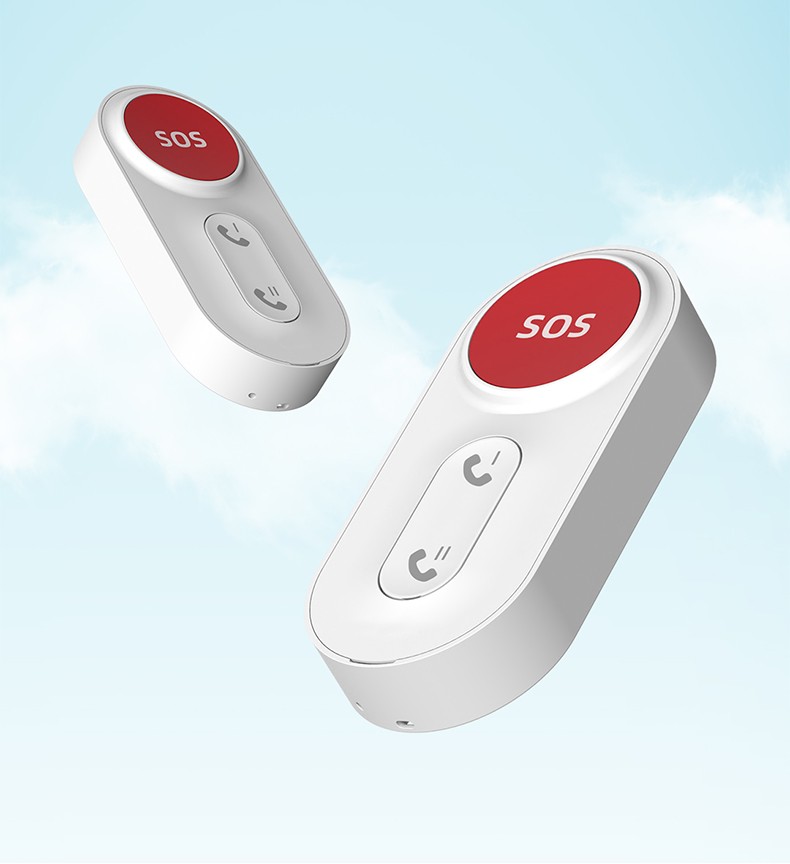 际工老人呼叫器家用无线呼叫铃一键紧急报警gps手机远程定位电话通知