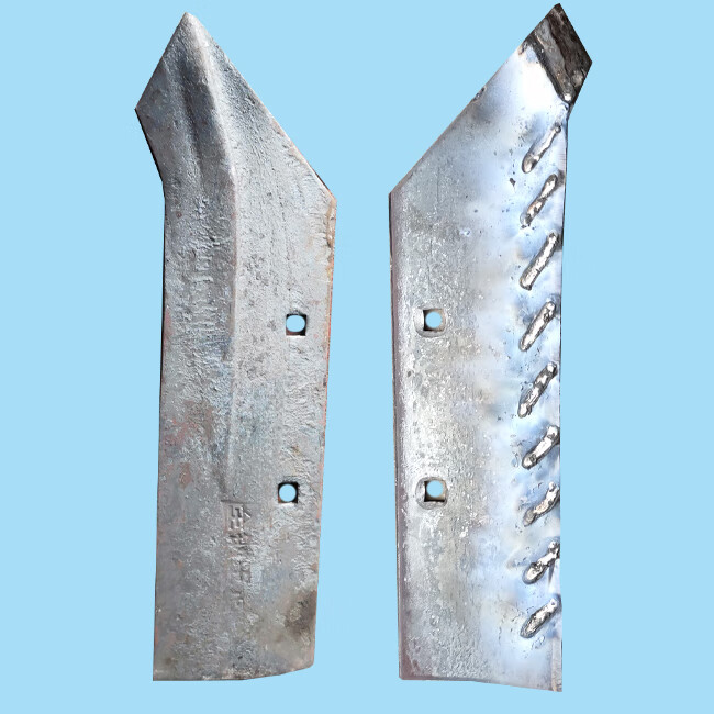 翻转犁镜面犁尖 保定商丘淮安425/427/430/435铧尖加厚犁铧犁铲尖 9斤