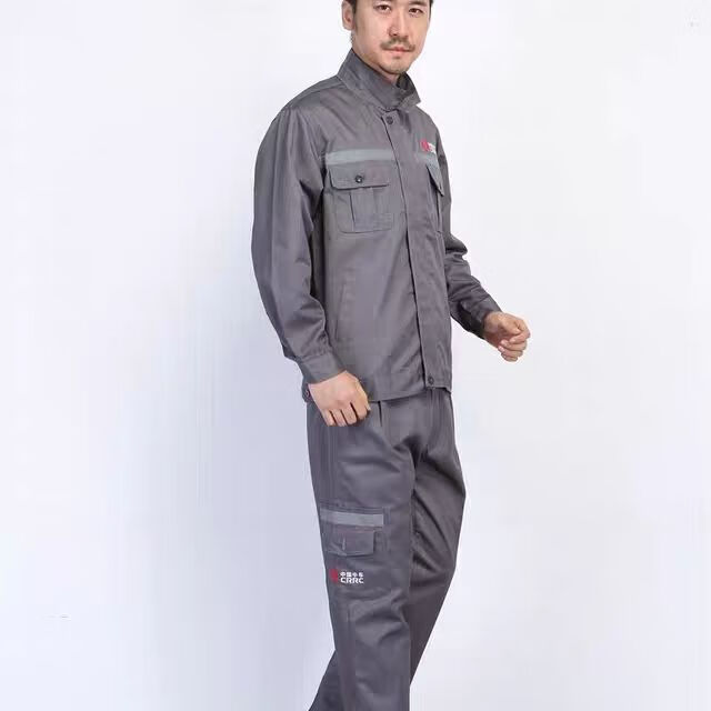 中国中车工作服秋季厚款北车车间工装x深灰色套装18096a