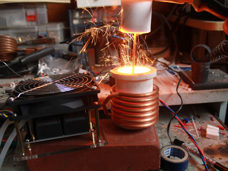 智能高频感应加热机金属加热器淬火电磁加热机高频炉熔金银铜铝套餐1