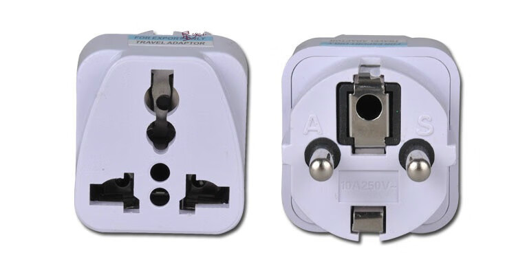 俄罗斯泰国越南巴厘岛印尼欧式圆形圆头插座旅游插头转换器充电用awf 