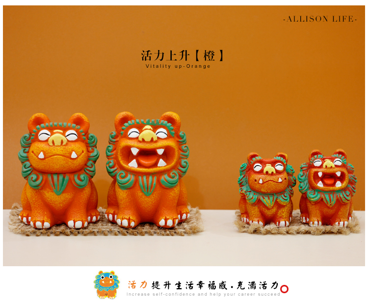 新品狮三百风狮爷镇宅招财闽南石狮子厦门鼓浪屿纪念品小摆件伴手礼物