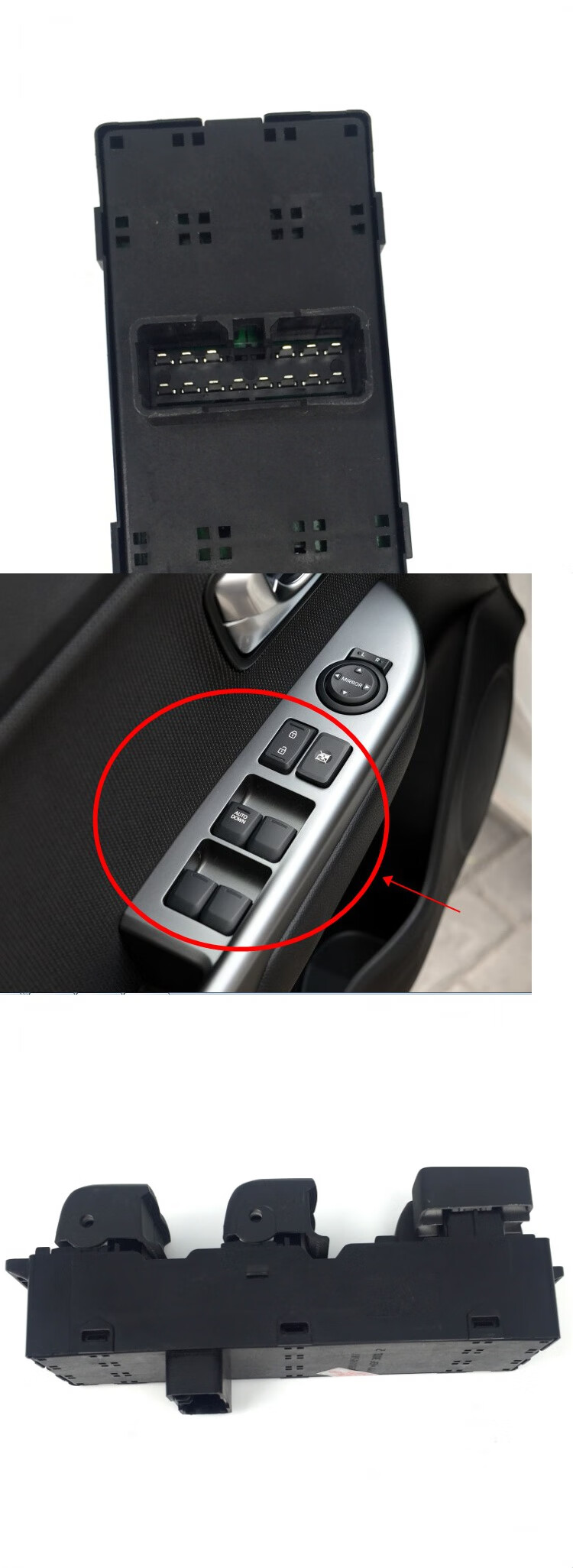 适用于11/16款k2升降器开关电动玻璃控制器 升降按键按钮左前 k2/左前