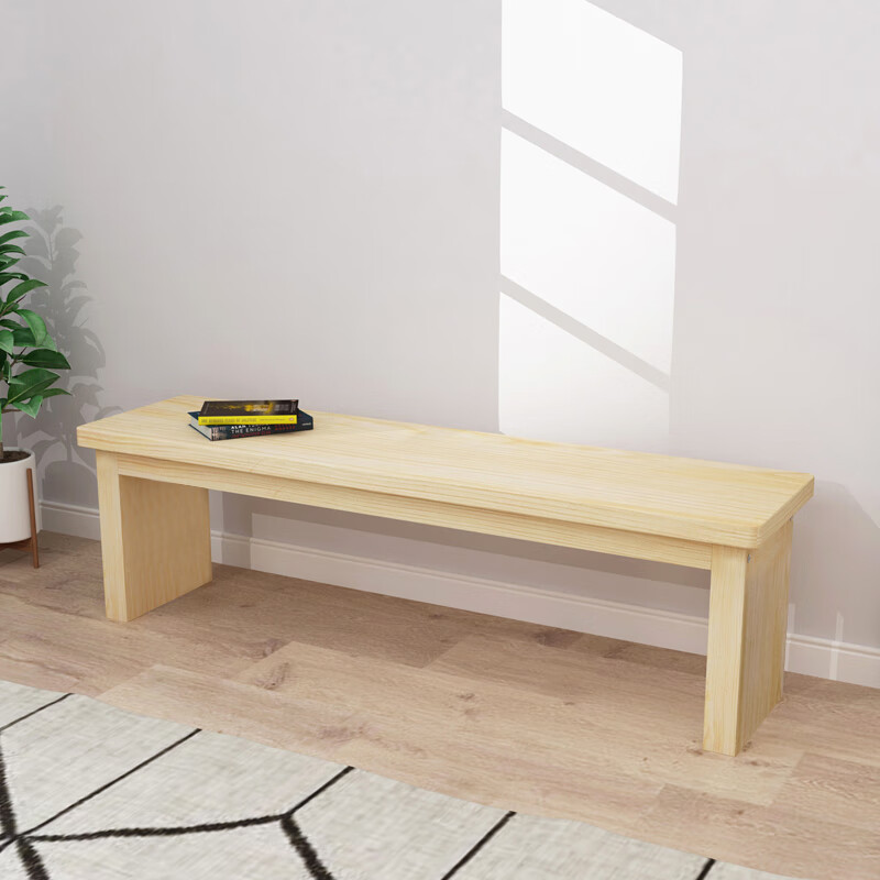 家用长条凳餐桌长凳木头凳子木板凳实木长凳子长条凳餐桌家用原木换鞋