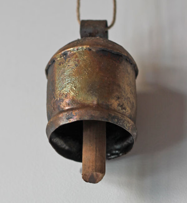 炫(jingxuan)日本进口fog linen work手工铁制复古和风装饰物幸运铃铛
