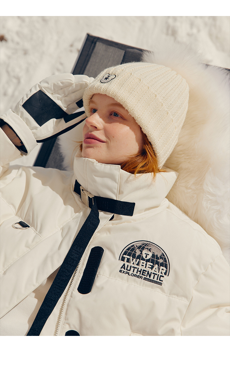 赵露思同款teenieweenie小熊羽绒服女短款保暖科技加厚滑雪服ttjd218c