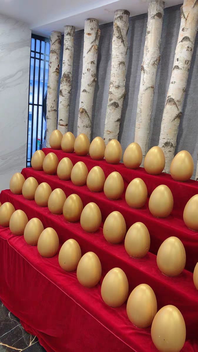 纤雅洁金蛋砸奖蛋陈列摆放抽奖道具展示架砸金蛋架子金蛋阶梯架金蛋架