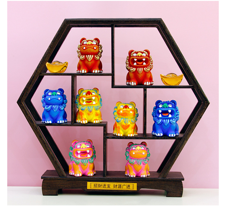 新品狮三百风狮爷镇宅招财闽南石狮子厦门鼓浪屿纪念品小摆件伴手礼物