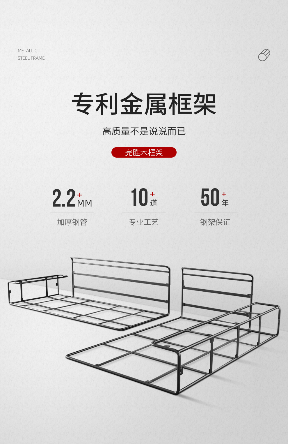 乳胶沙发简约现代北欧小户型客厅整装科技布沙发 灰色款(金属框架) 双