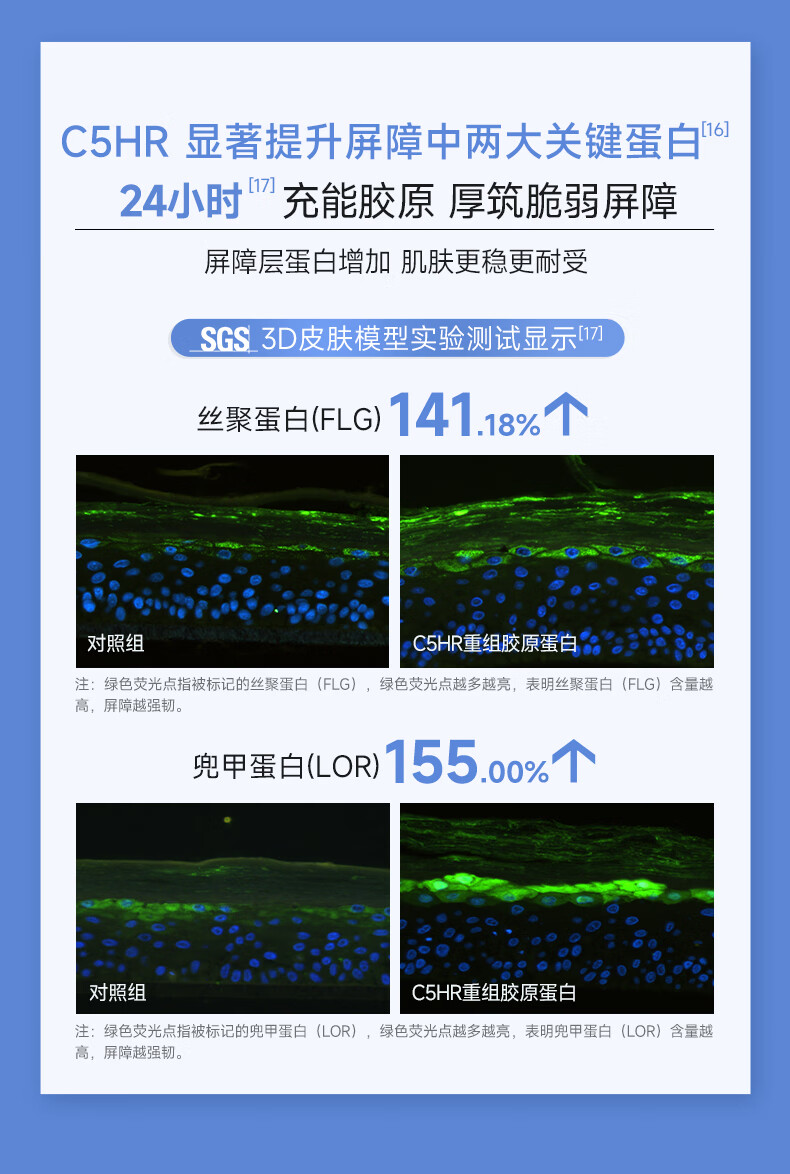 可复美胶原棒 Human-like重组胶原蛋白肌御修护次抛精华 保湿 胶原棒9支