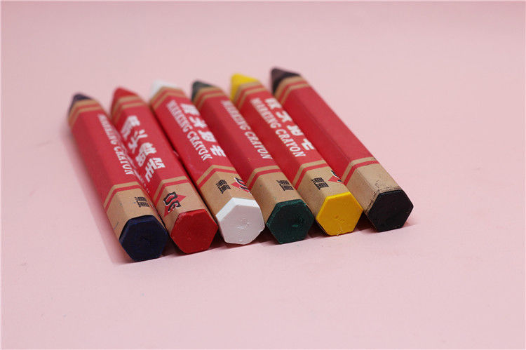 木材记号蜡笔彩文石材记号笔红蓝黑白绿黄特征木工蜡笔唛头笔绿色60支