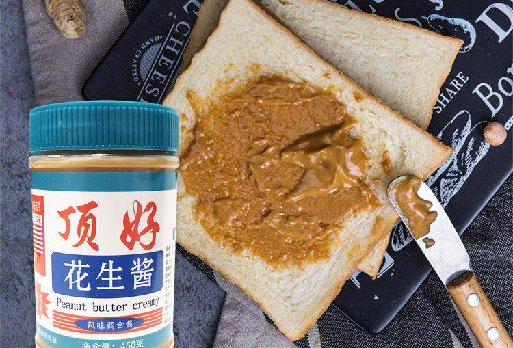 顶好花生酱顶好幼滑花生酱450g蒸饺拌面餐饮用面包馒头酱料火锅蘸料