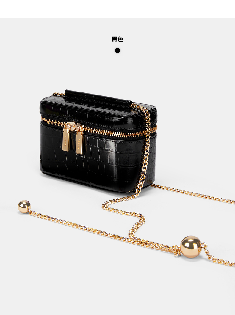 pedro女包女士金属圆球装饰链条包斜挎包pw465940023黄色s