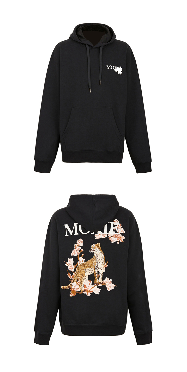 冬季男装猎豹刺绣连帽卫衣男3zc4105530 黑色090 l【图片 价格 品牌