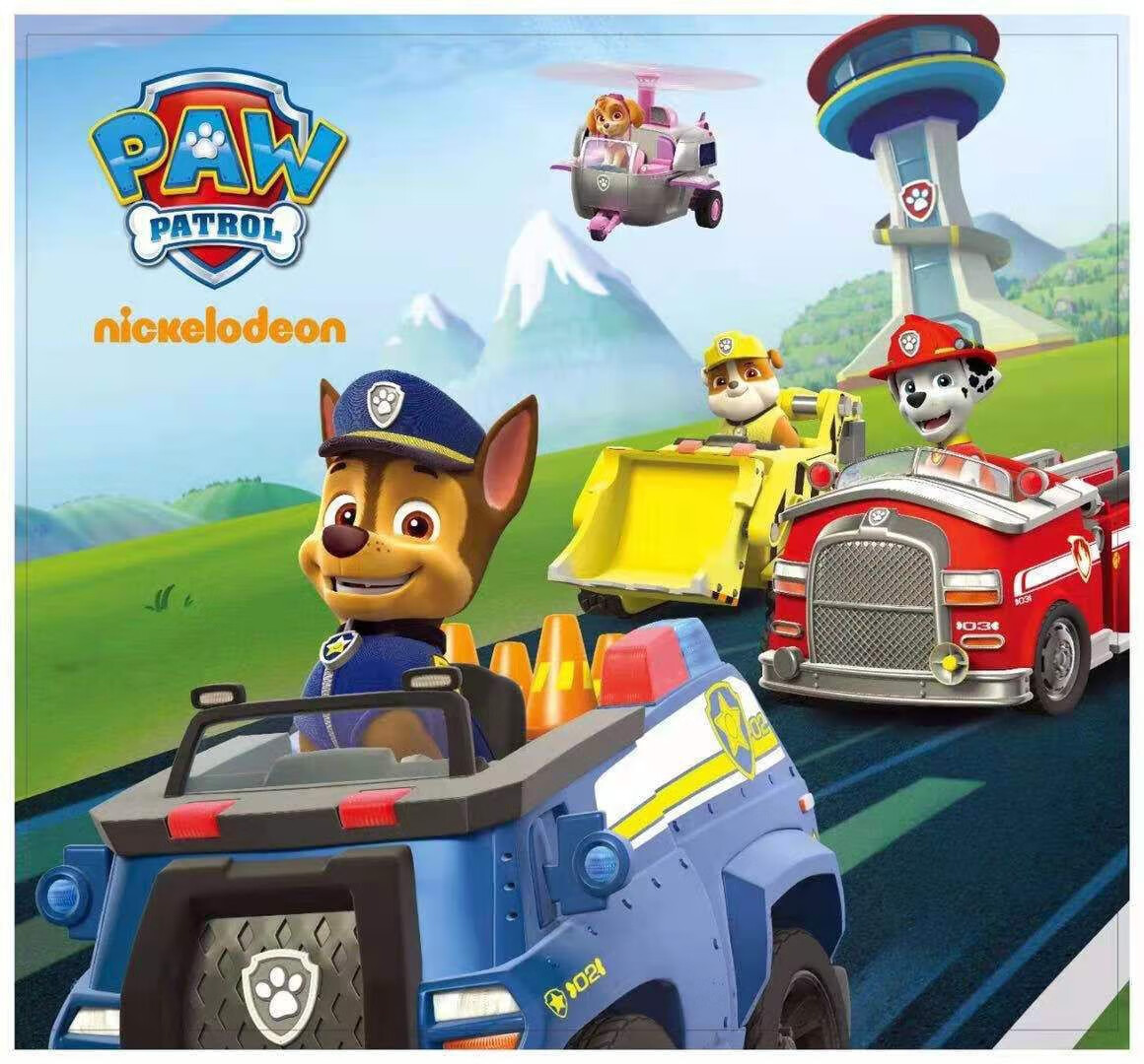 汪汪狗队立大功玩具回力车总部救援巡逻车阿奇天天狗狗全套 (毛毛)