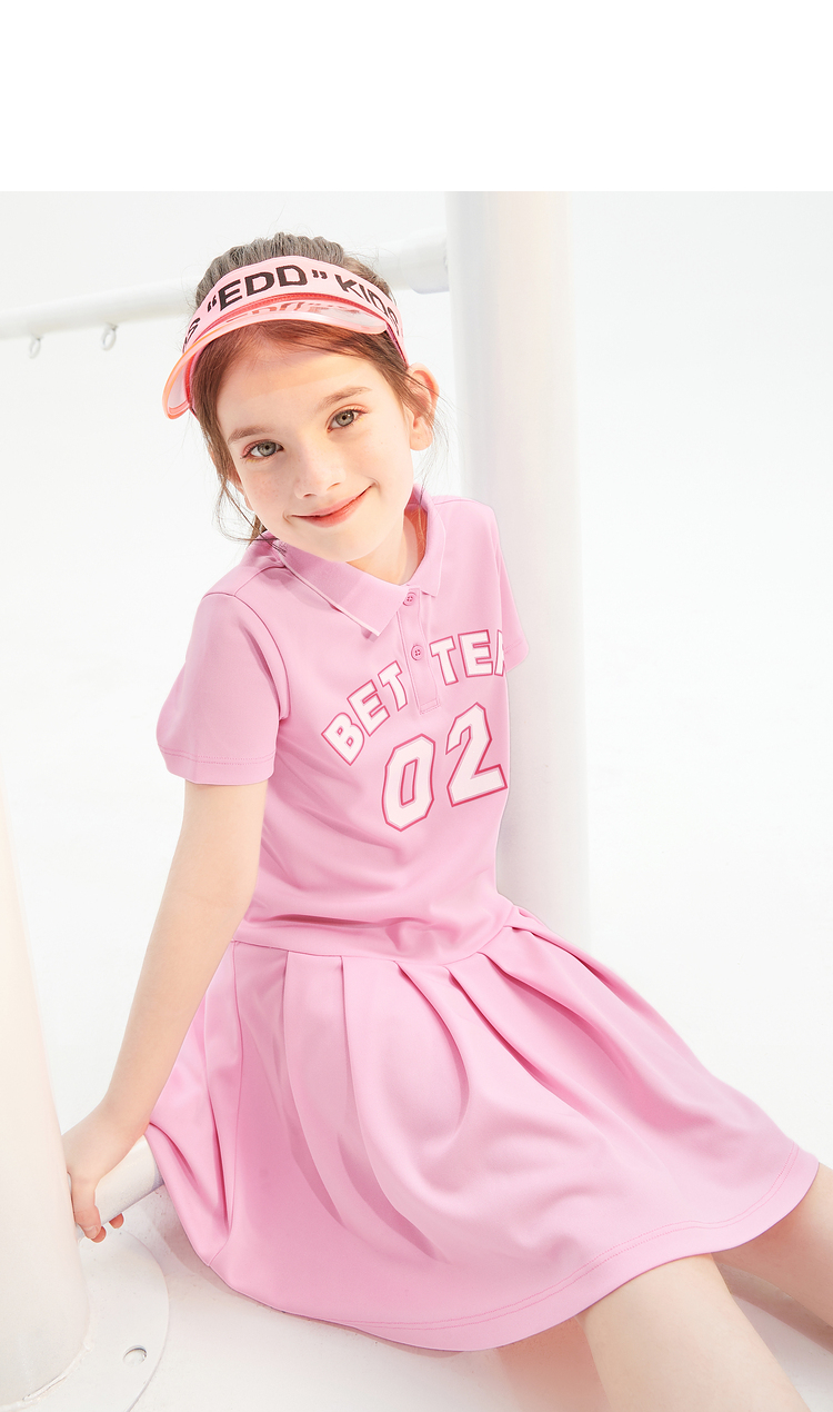 巴拉巴拉儿童裙子女童公主裙2021新款夏装大童连衣裙运动风polo裙