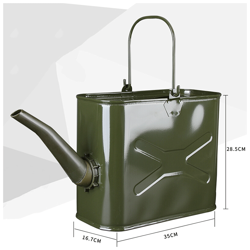 加厚长嘴汽油桶柴油壶加油桶手提铁皮桶便携式加水桶装油铁桶油罐 15l