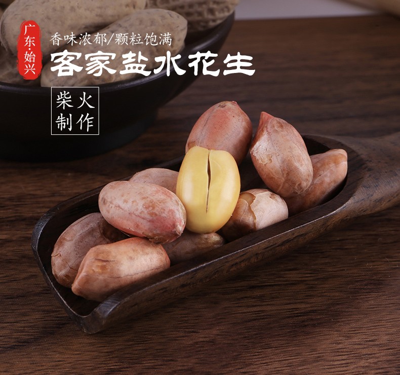 始兴馆送礼何小龙客家盐水花生350g包带壳花生咸味香酥脆始兴土特产农