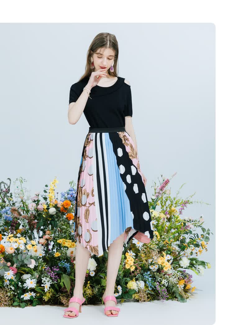 纯色t恤上衣佳人苑2021夏装新款时尚气质女士圆领短袖针织衫 黑色 m