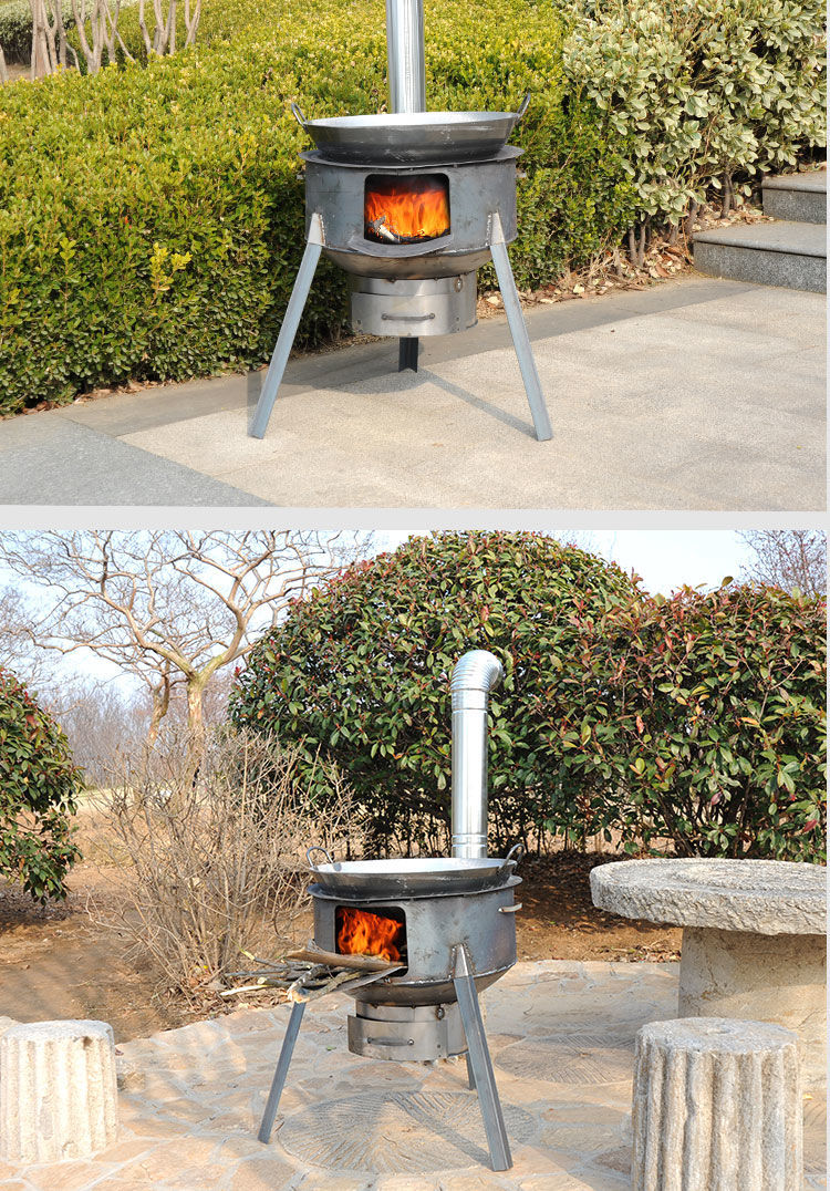 新型柴火灶家用烧木柴农村柴火炉子室内野外户外炉灶台大锅台新款35cm