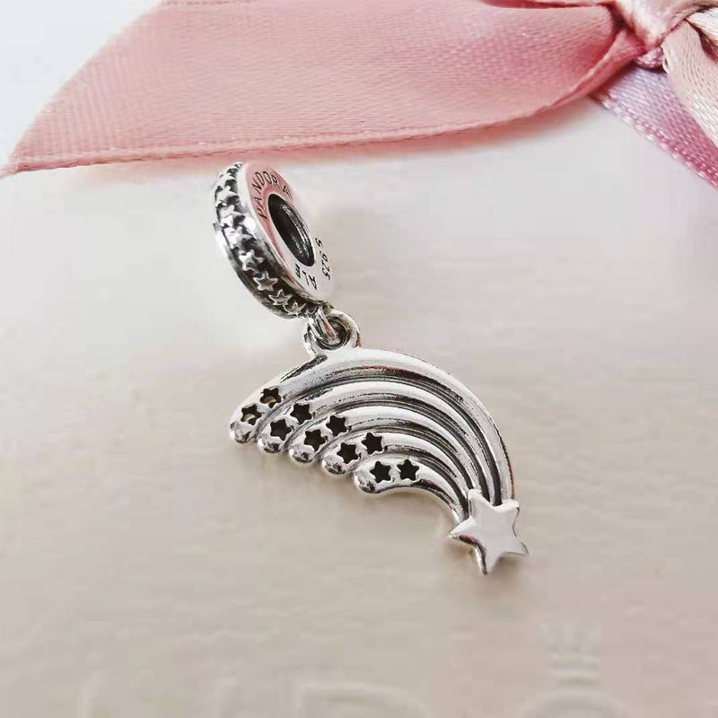 pandora潘多拉2021新款缤纷彩虹吊饰吊坠2021新款520礼物项链吊坠无