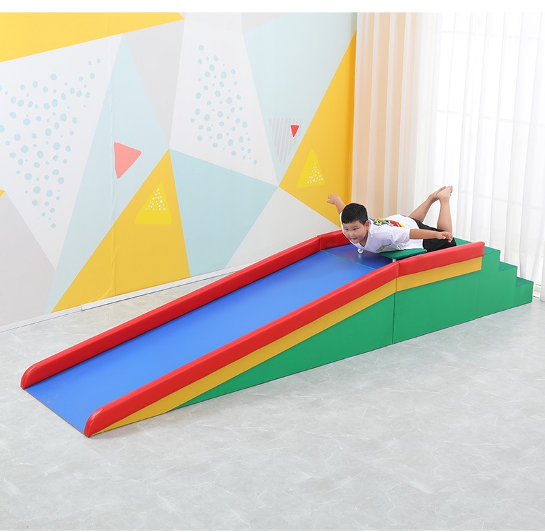 儿童早教中心室内感统大滑梯幼儿园平衡训练器材木质软体组合滑梯安全