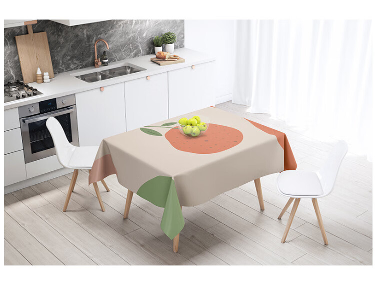 原素优选桌布莫兰迪北欧风格防水桌垫长方形家用餐桌书
