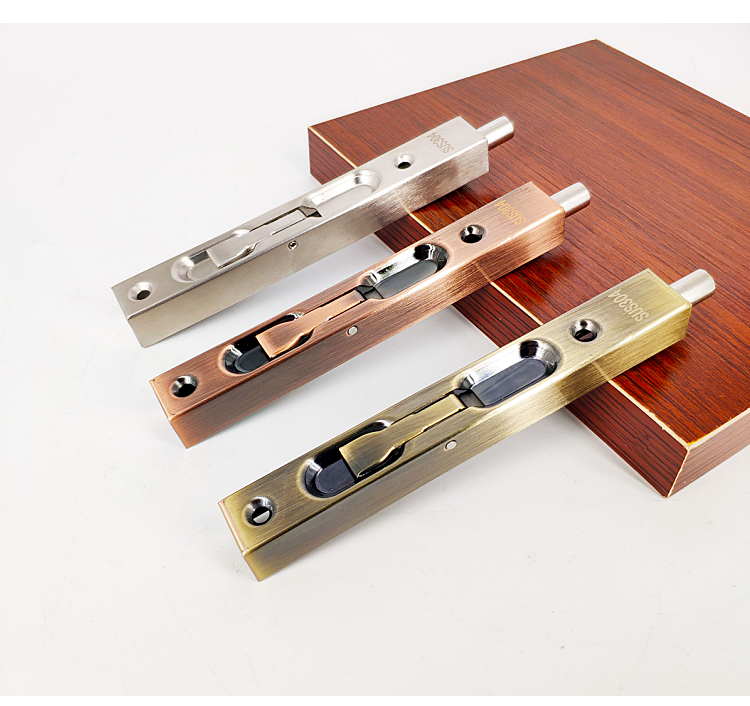 大门双开门防盗门插销暗插销上下天地大门子母门双开门暗藏式不锈钢